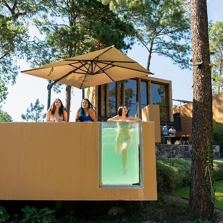 Cabana Lujo Con Alberca Climatizada Vistas Al Bosque De Mazamitla Exterior foto
