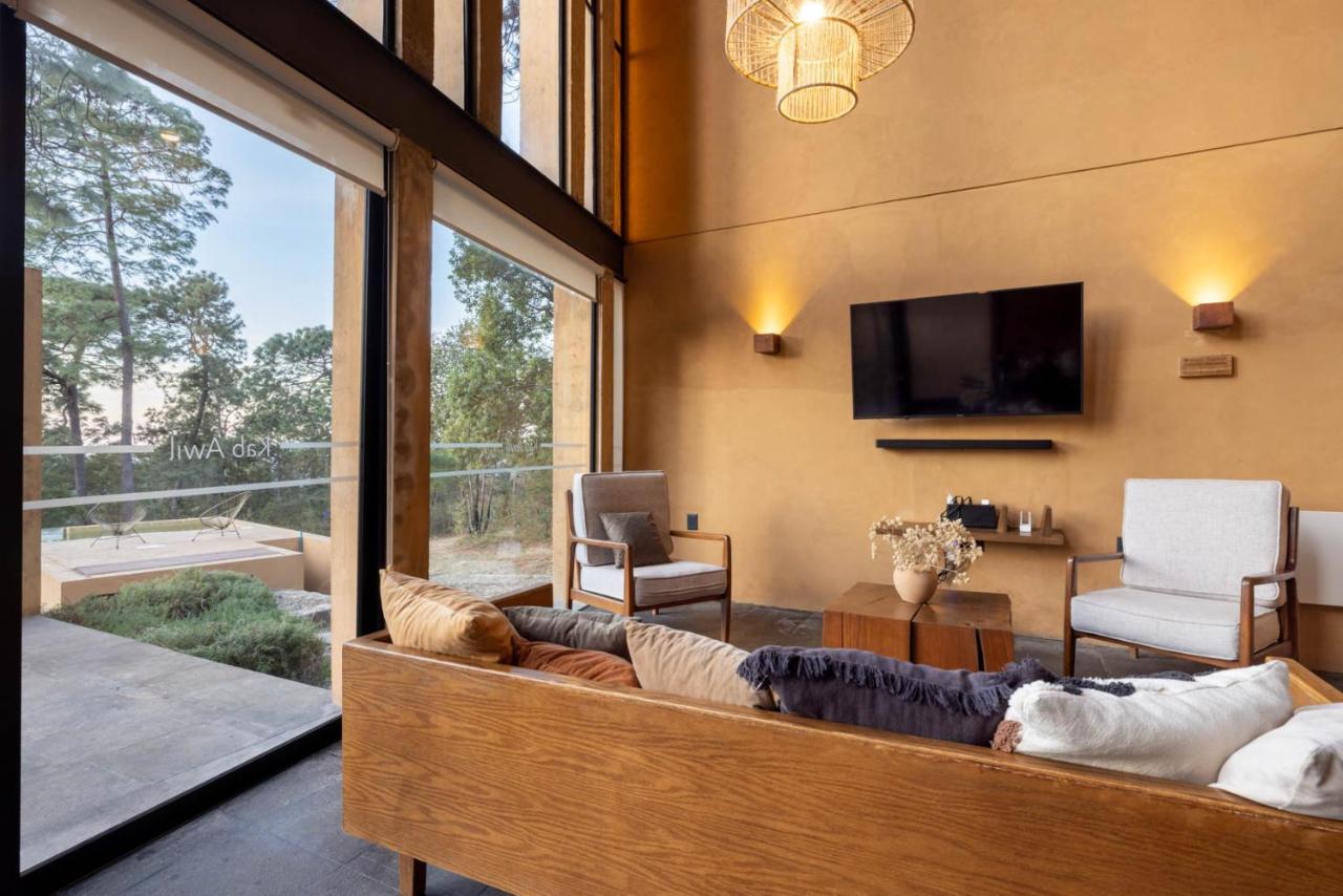 Cabana Lujo Con Alberca Climatizada Vistas Al Bosque De Mazamitla Exterior foto